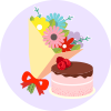 Birthday Flowers and Cakes