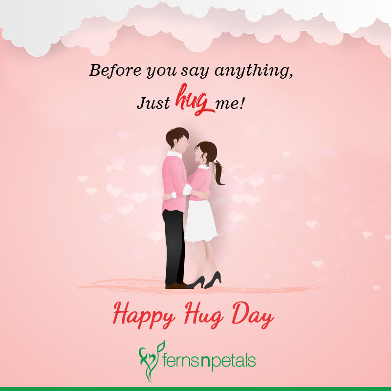 Happy Hug Day Greeting Card