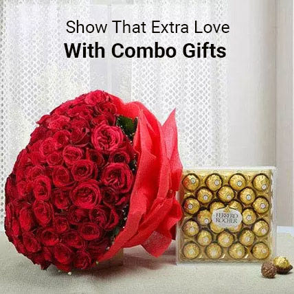 Flowers & Chocolates for Chocolate Day