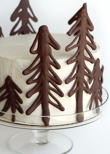 Chocolate Christmas Tree cake