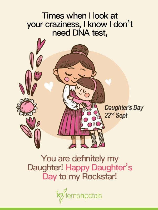Happy daughter