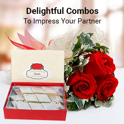 karwa chauth flowers and sweets combos