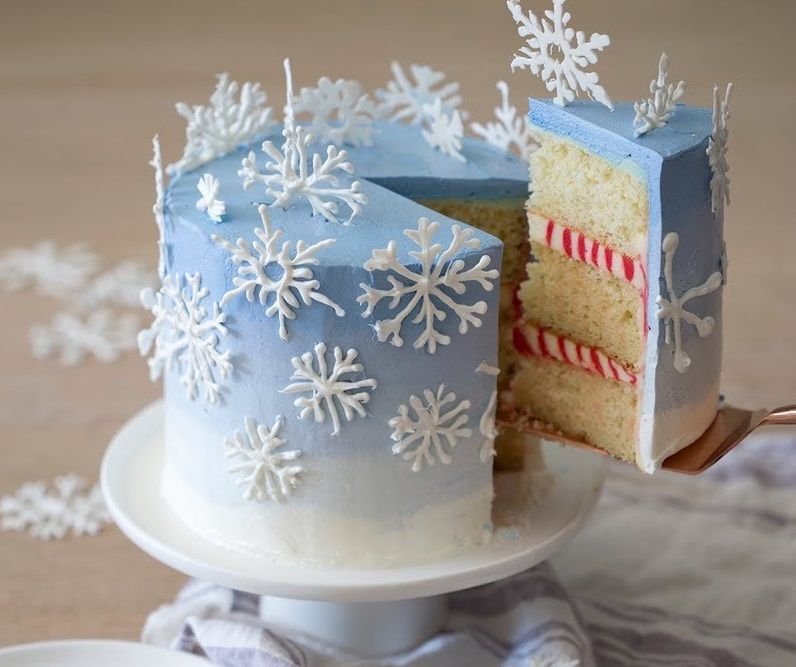 Snowflake Cake on Christmas