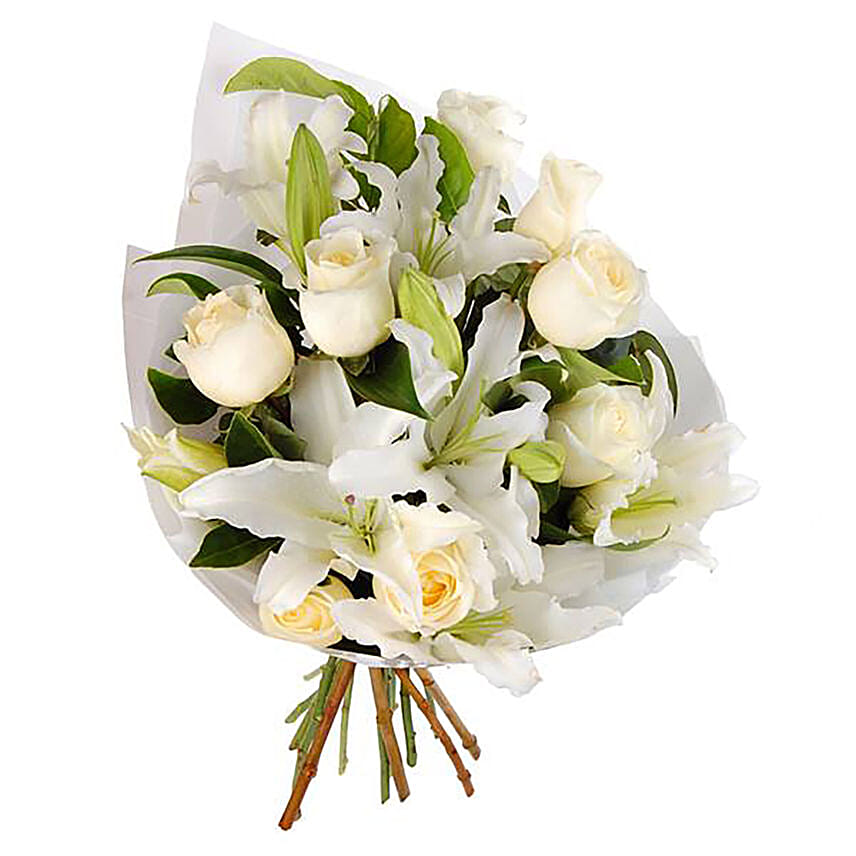 Roses & Lilies Bouquet Arrangement