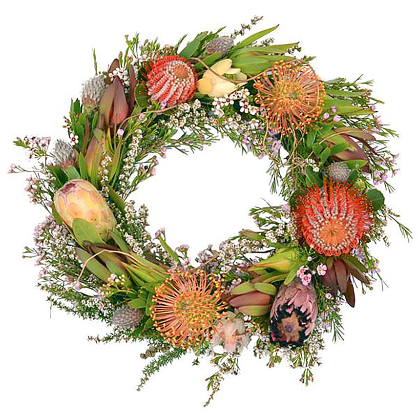 Stunning Mixed Flower Wreath