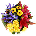 Bright Coloured Flower Basket