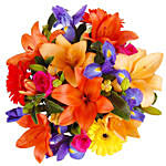 Modern Bouquet of Bright Flowers