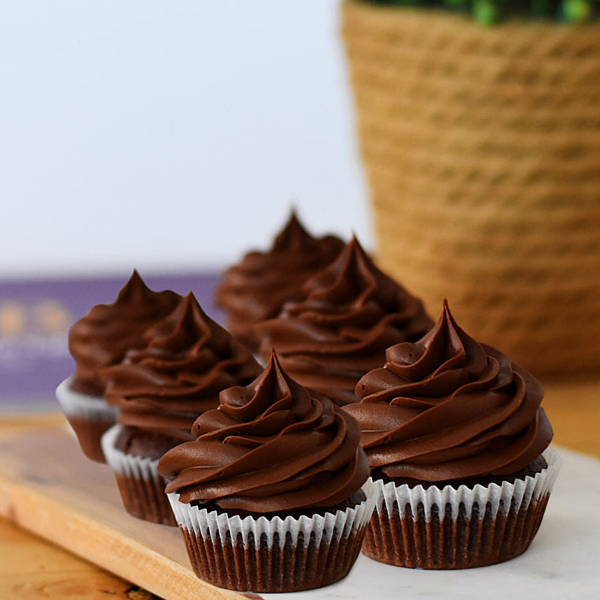 Delectable Chocolate Cupcakes 12 Pcs