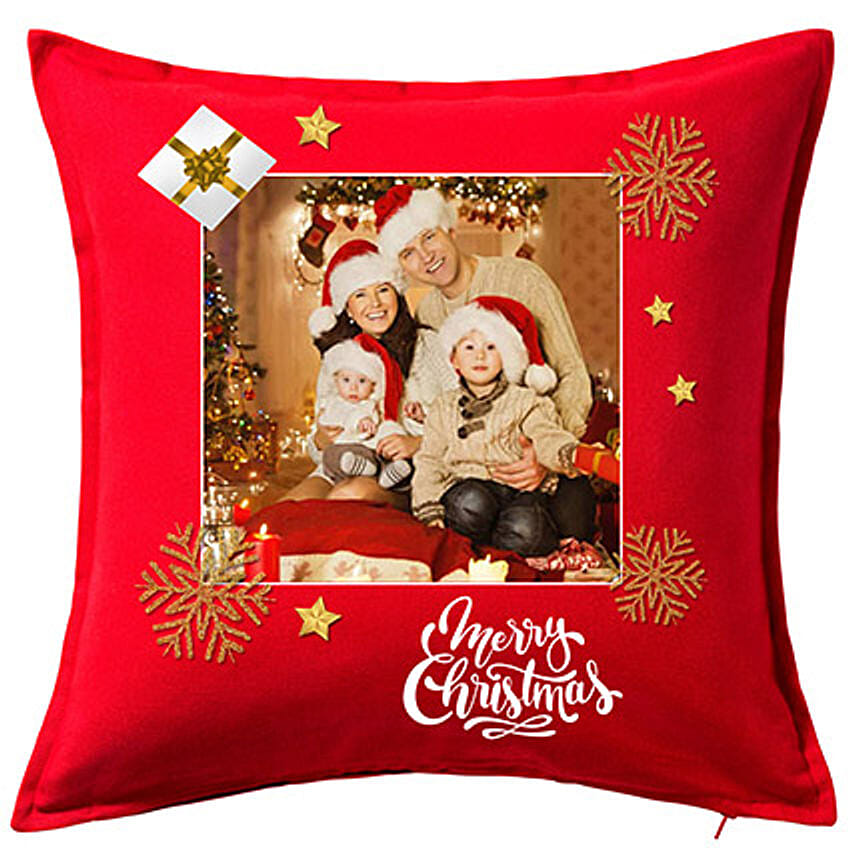 Personalised Xmas Greetings Cushion