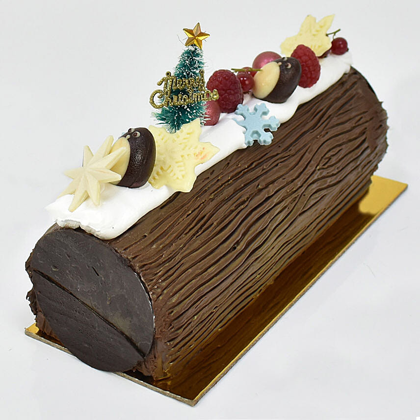 Delicious Chocolate Log Cake