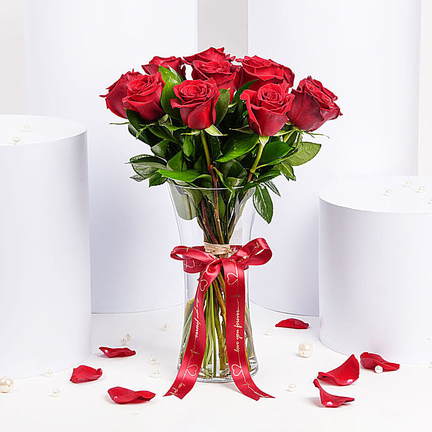 12 Roses Affection Arrangement 12 Roses Affection Arrangement: Gifts to Manama