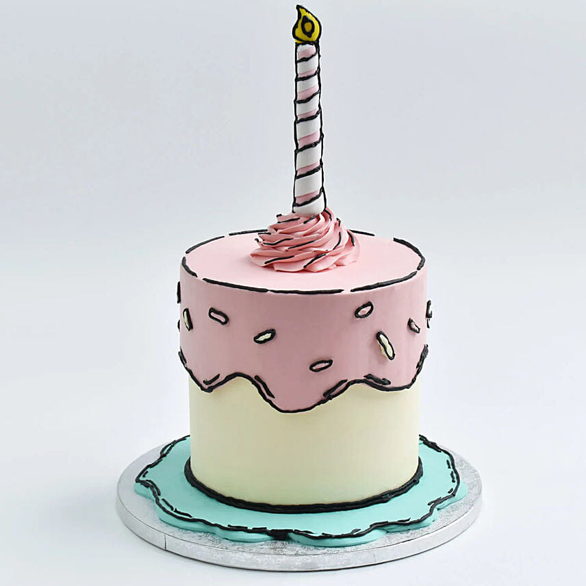 The Cartoon Candle Cake The Cartoon Candle Cake: Send Cakes to Bahrain