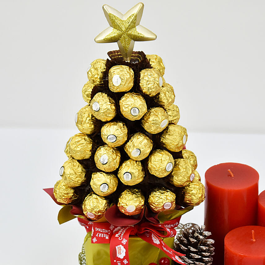 Christmas Tree Rochers N Candles
