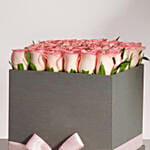 Premium Pink Roses Box Arrangement