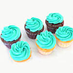 Divine Mix Flavour Cupcakes 6 Pcs