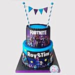 2 Tier Fortnite Cake