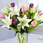 Medley Of Lilies And Tulips