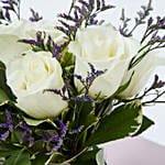 White Roses In A Vase