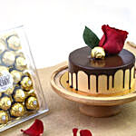 1 Kg Chocolate Delight Cake and 24 Pcs Ferrero Rocher