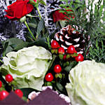 Red And White Flower Themed Bouquet