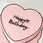 Cartoon Heart Chocolate Cake 4 Portion