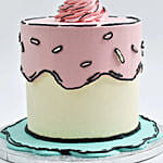 The Cartoon Candle Cake 4 Portion