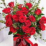 Passionate 18 Roses Arrangement