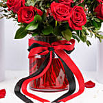 Passionate 18 Roses Arrangement