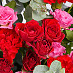 Roses Charm in Glass Dish