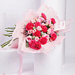 Carnations And Roses Bouquet For Mother