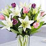 Medley Of Lilies And Tulips