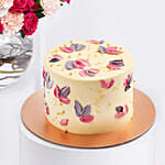 Mothers Day Flowers In Fish Bowl N Cake