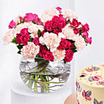 Mothers Day Flowers In Fish Bowl N Cake