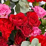 Roses Charm in Glass Dish