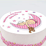Welcome To The World Photo Cake One Kg