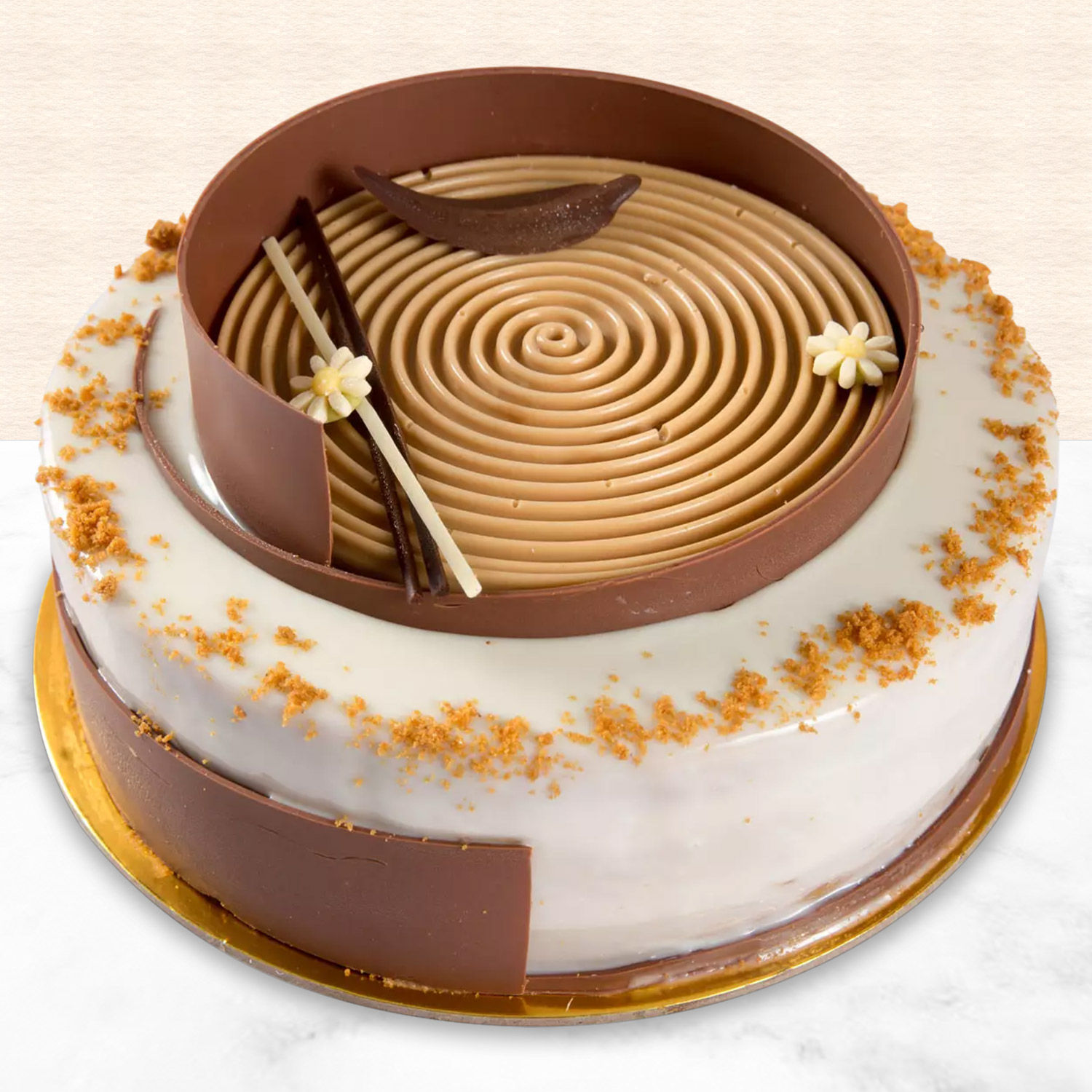 Online Heavenly Lotus Biscoff Cake Half Kg Gift Delivery in Bahrain FNP