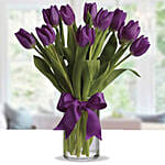 Purple Tulip Arrangement