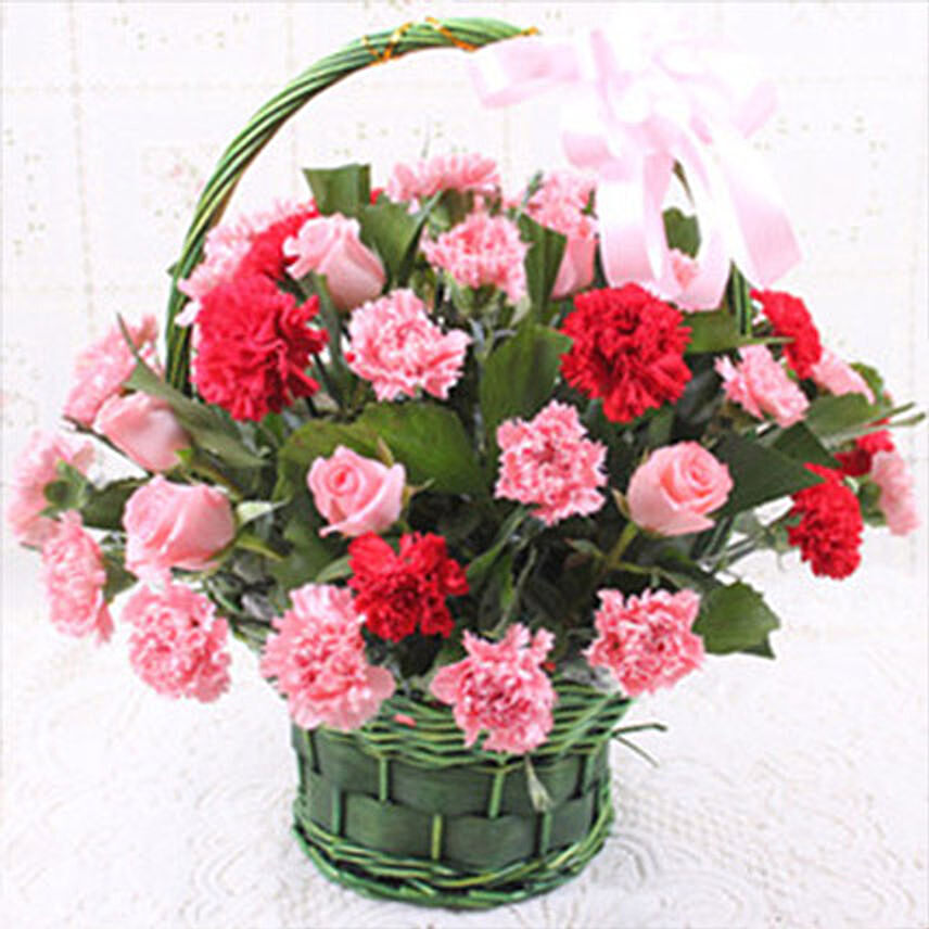 Carnations Love Basket