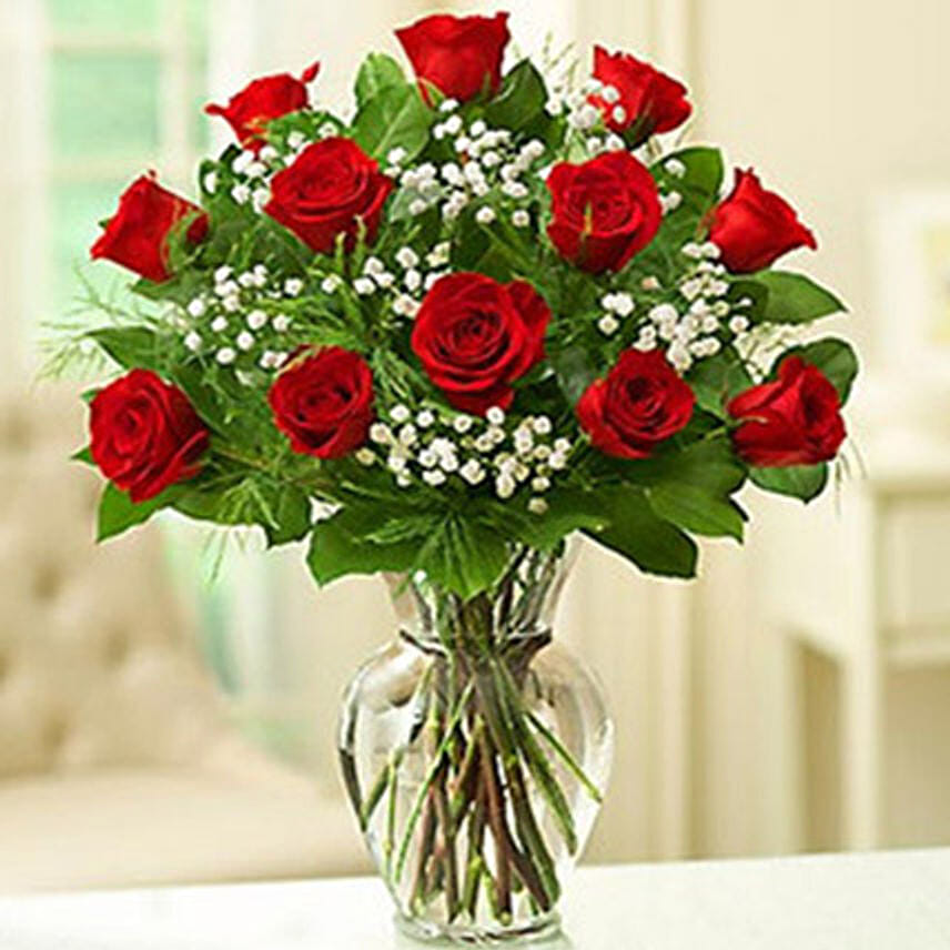 Red Rose Mesmerising Vase Arrangement