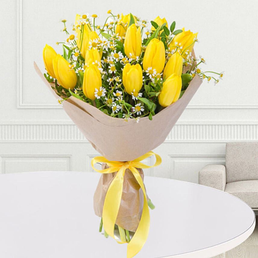 Yellow Tulips Bouquet