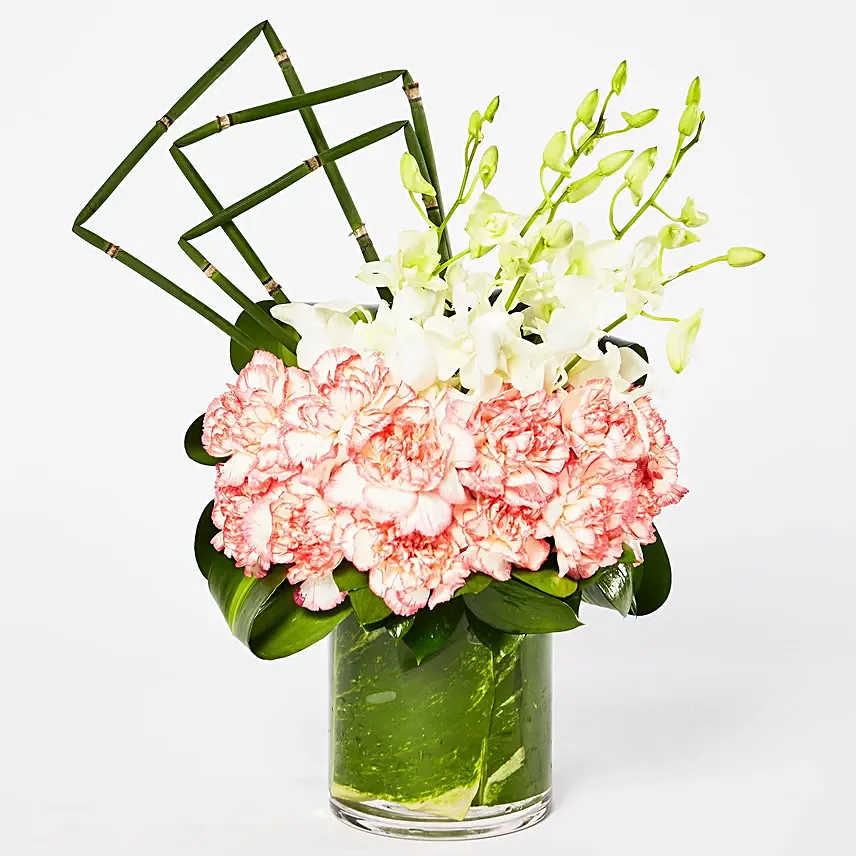 Exquisite Mixed Flowers Vase Arrangement