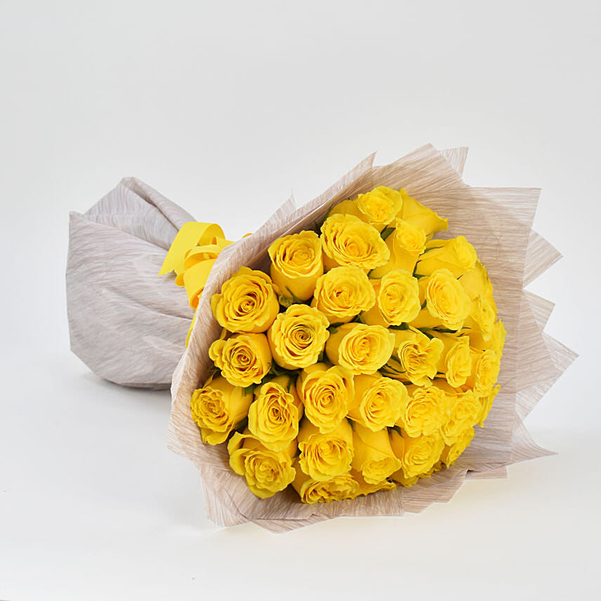 35 Yellow Roses Bouquet
