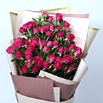 Dark Pink Spray Roses Bouquet