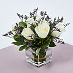 White Roses In A Vase