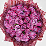 35 Purple Roses Bouquet