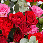 Roses Charm in Glass Dish