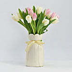 باقة توليب قطرات الندى