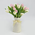 باقة توليب قطرات الندى