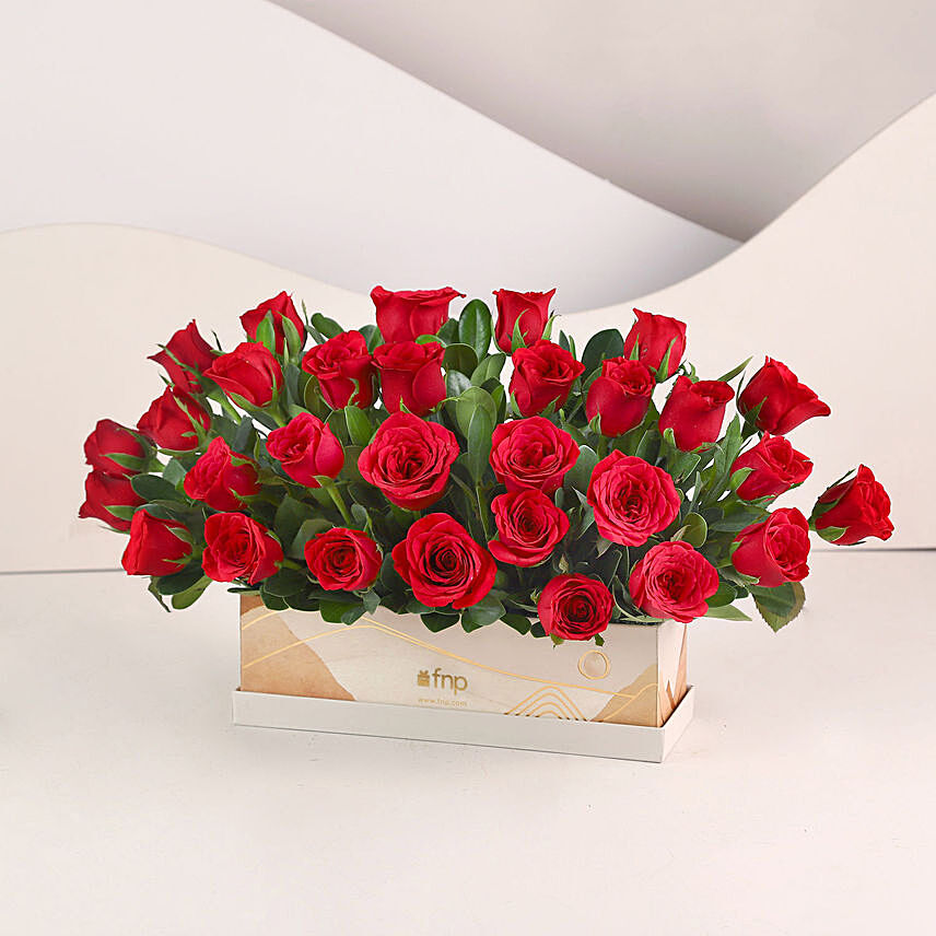 Velvety Love 30 Red Roses Box
