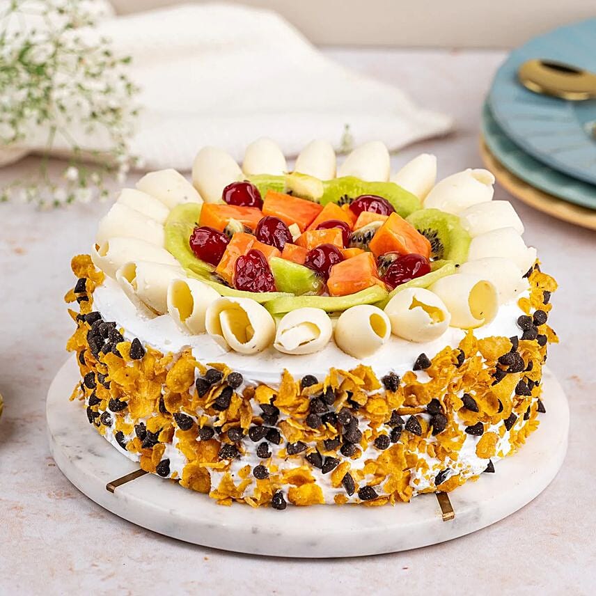 Fruit Overload Cake Half Kg Egglesss: 